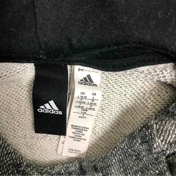 Adida Gray Hoodie Pullover Sweatshirt - Picture 7 of 7